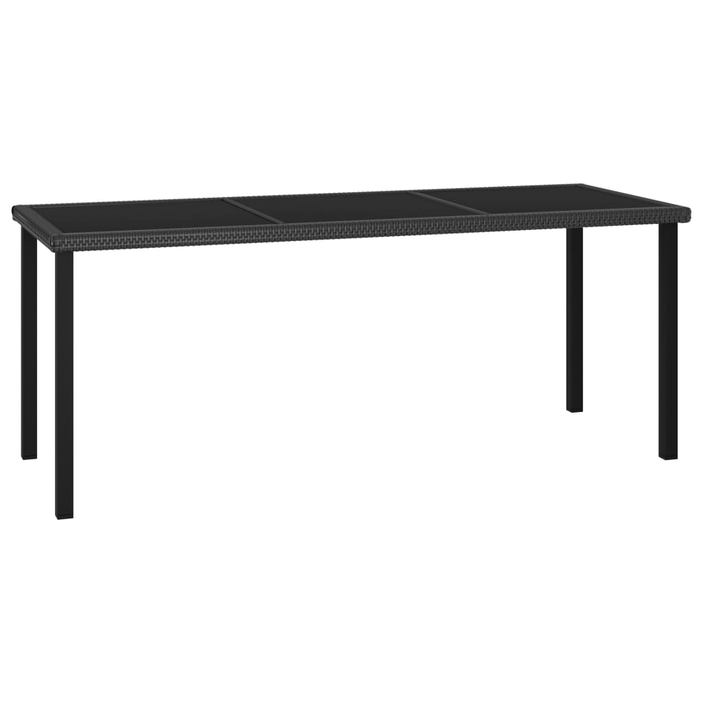 Mesa De Comedor Para Jardín Ratán Sintético