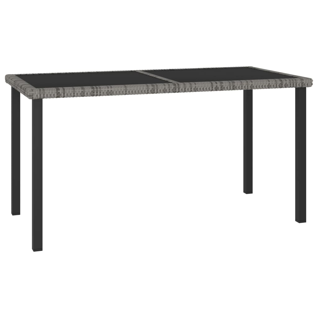 Mesa De Comedor Para Jardín Ratán Sintético
