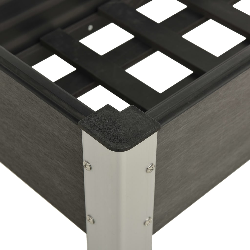 Mesa De Cultivo Para Jardín Wpc Gris