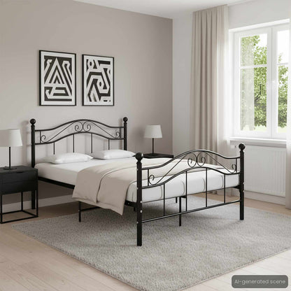 Estructura De Cama Sin Colchón Metal