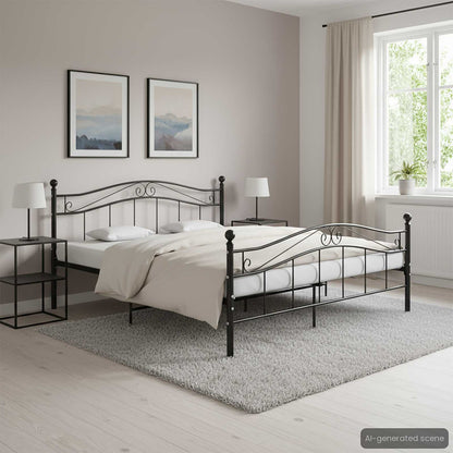 Estructura De Cama Sin Colchón Metal