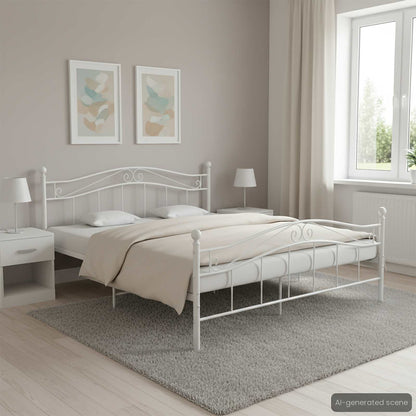 Estructura De Cama Sin Colchón Metal