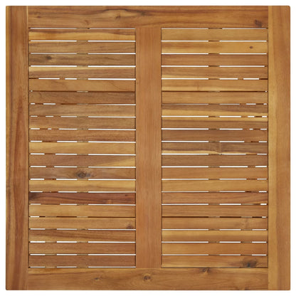 Mesa Plegable De Jardín De Madera Maciza De Acacia 90X90X75 Cm