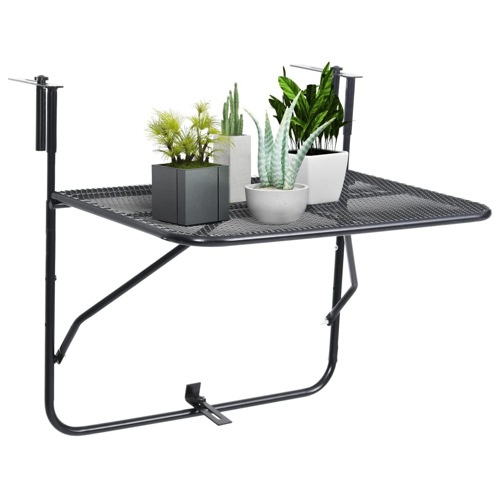 Mesa De Balcón De Acero 60X40 Cm