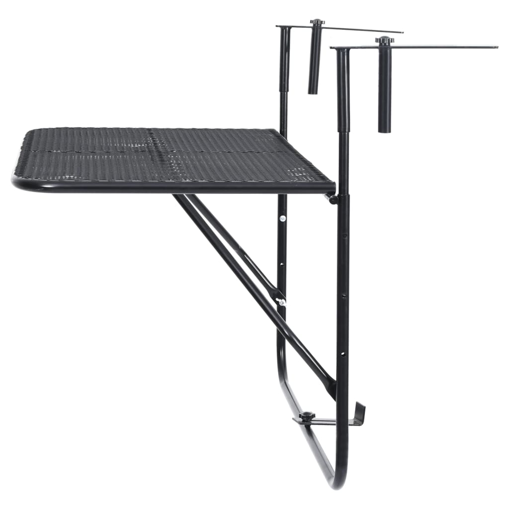 Mesa De Balcón De Acero 60X40 Cm