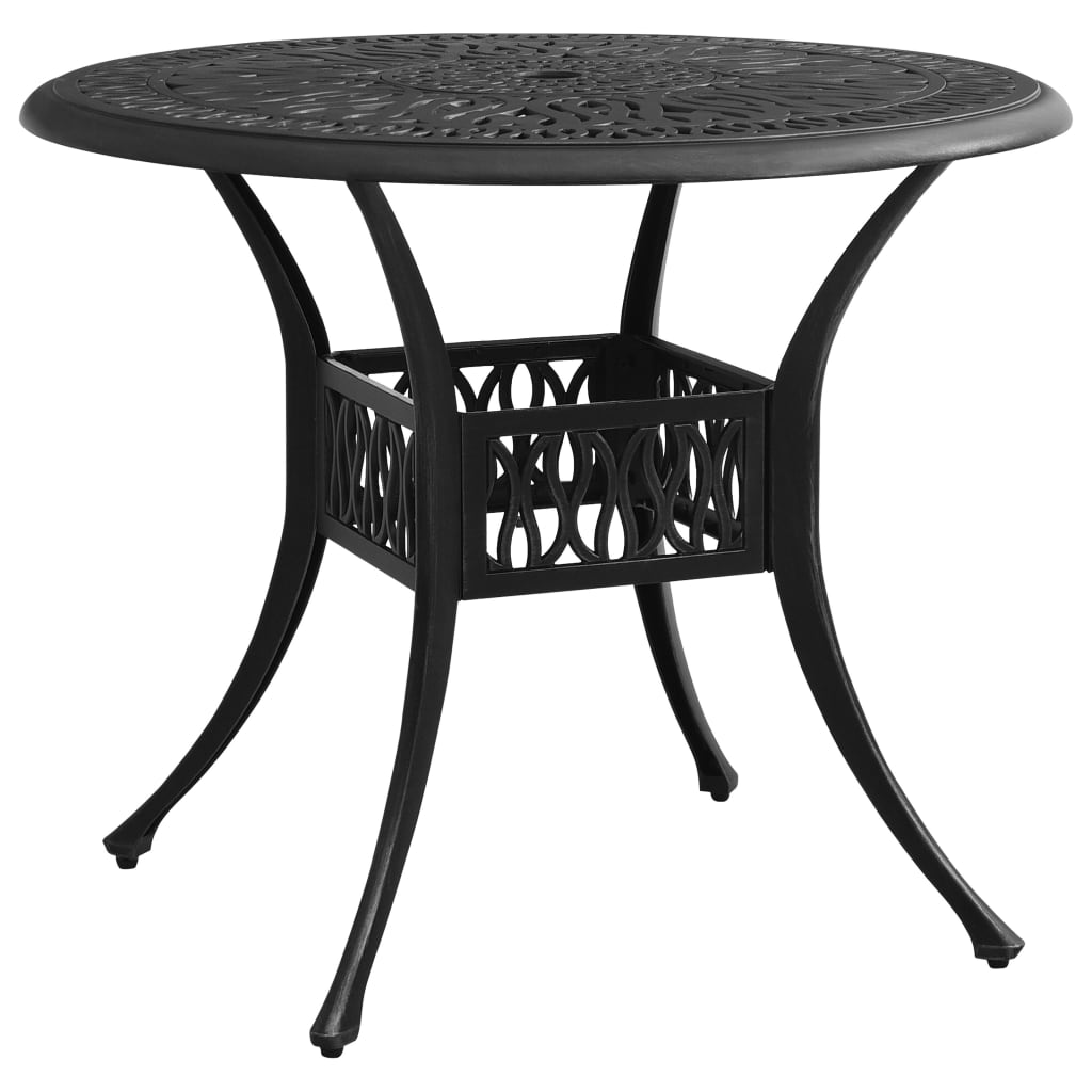 Mesa De Jardín Aluminio Fundido Blanca