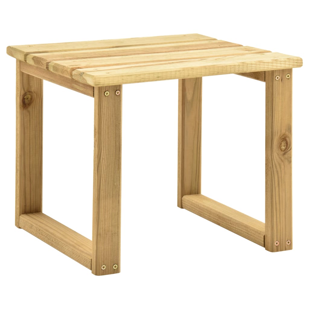 Mesa De Tumbona Madera De Pino Impregnada 30X30X26 Cm