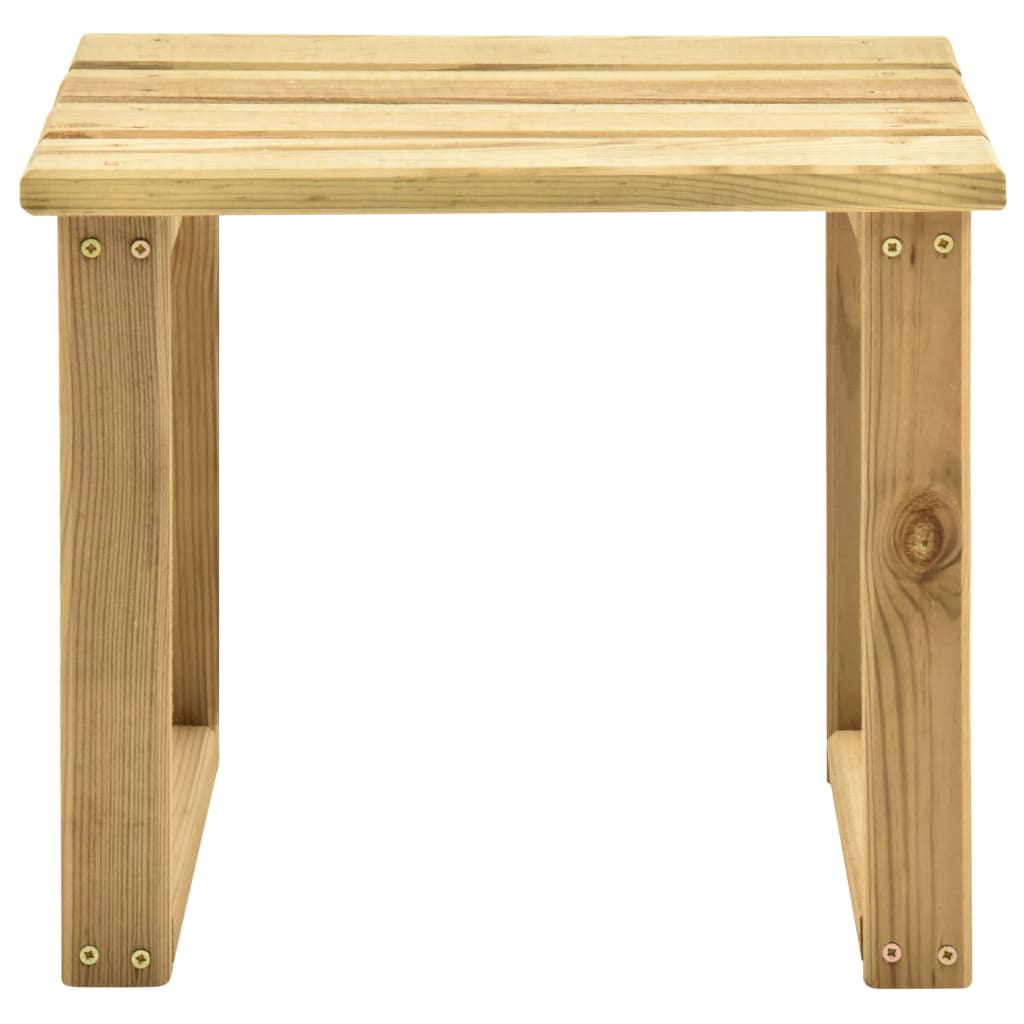 Mesa De Tumbona Madera De Pino Impregnada 30X30X26 Cm