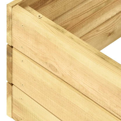 Tumbona Madera De Madera De Pino Impregnada Verde