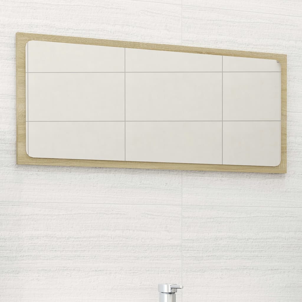 Espejo De Baño Madera Contrachapada 80X1,5X37 Cm