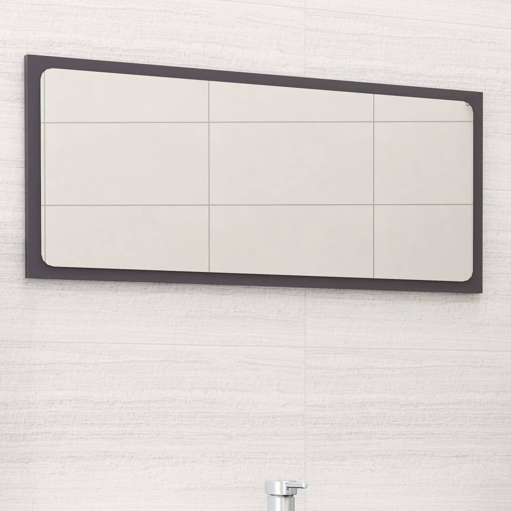 Espejo De Baño Madera Contrachapada 80X1,5X37 Cm