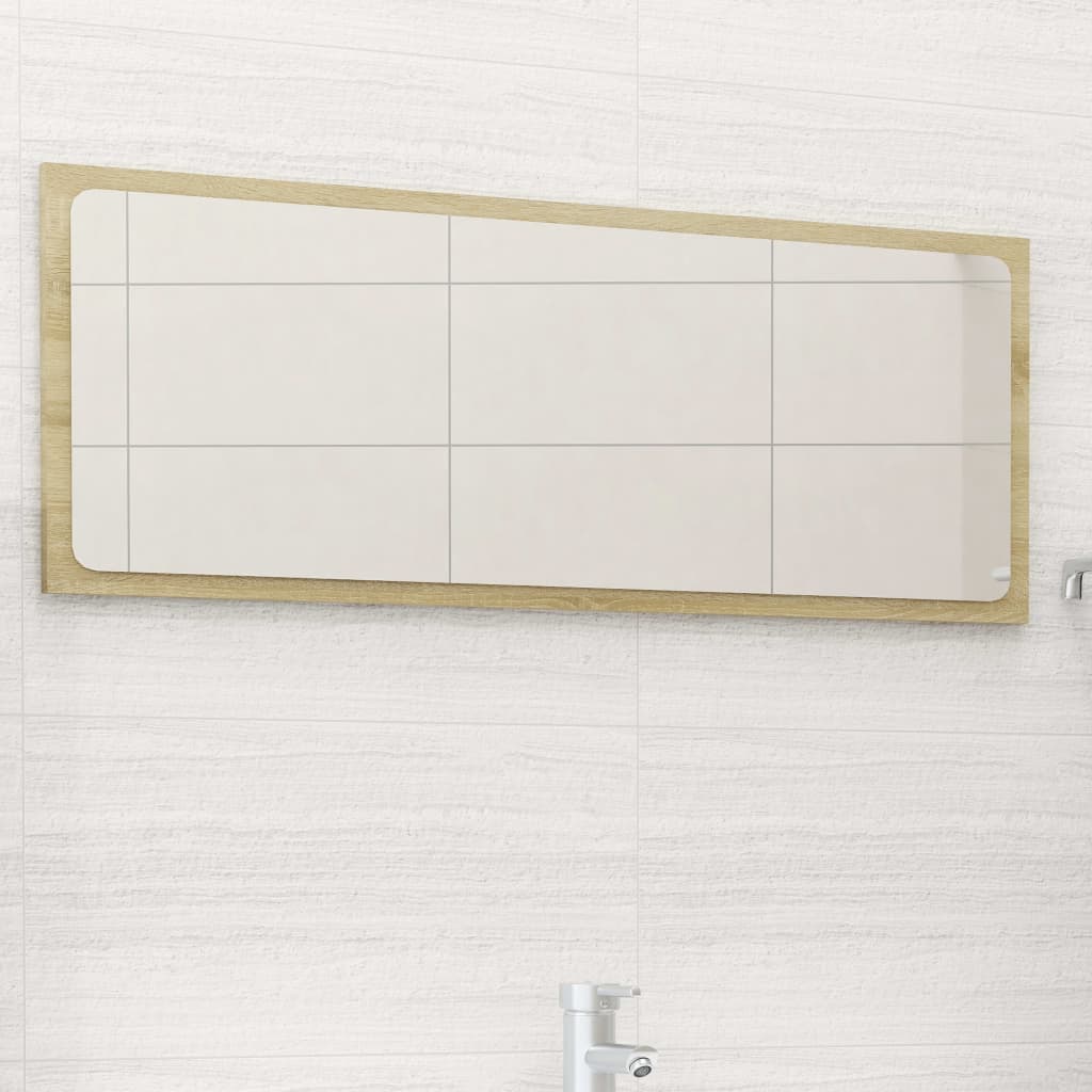 Espejo De Baño Madera Contrachapada 80X1,5X37 Cm