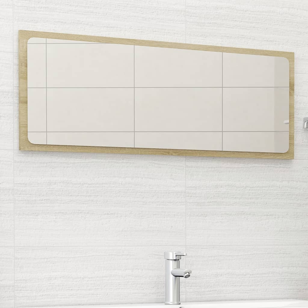 Espejo De Baño Madera Contrachapada 80X1,5X37 Cm