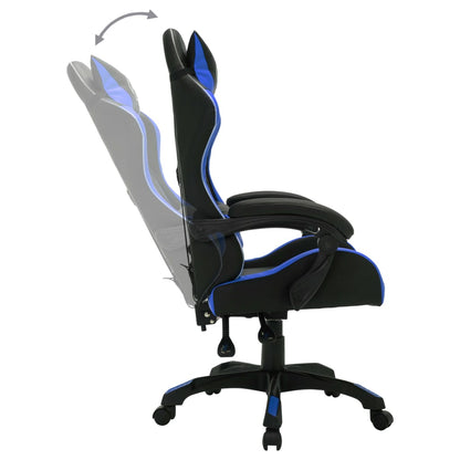 Silla Gaming Con Luces Led Rgb Cuero Sintético