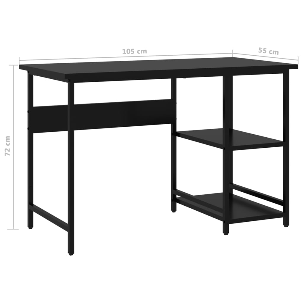 Escritorio Para Ordenador De Mdf Y Metal 105X50X72 Cm