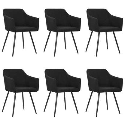 Sillas De Comedor 6 Unidades Tela