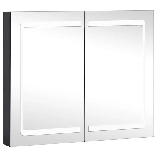 Mueble De Baño Con Espejo Led 80X12,2X68 Cm