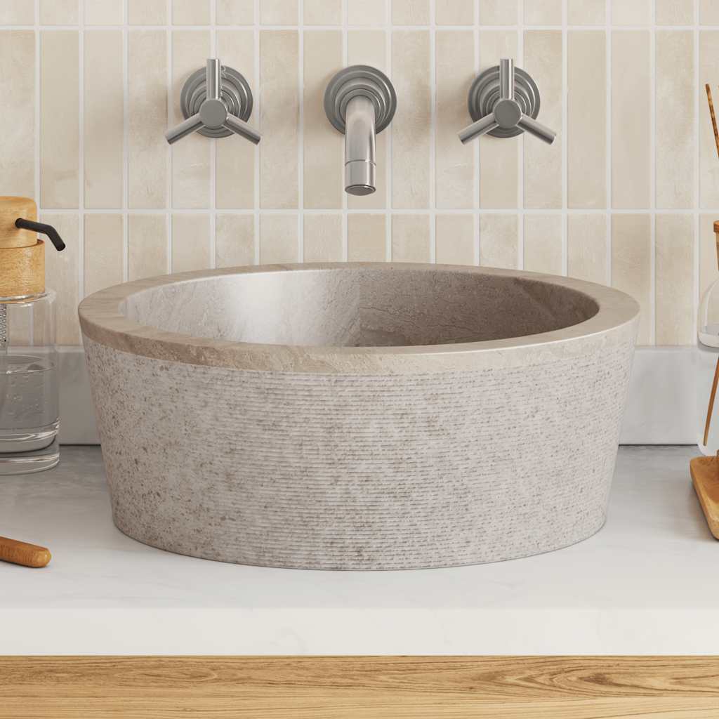 Lavabo Mármol Ø40X15 Cm