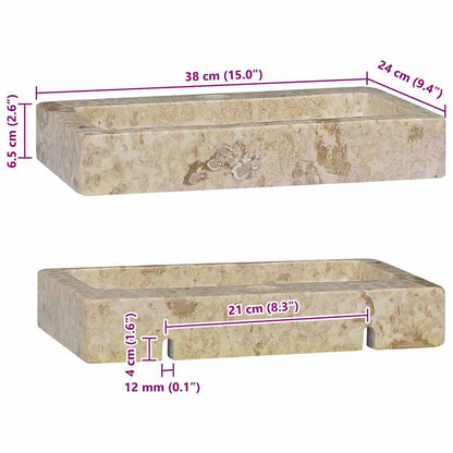 Lavabo De Pared Mármol 38X24X6,5 Cm