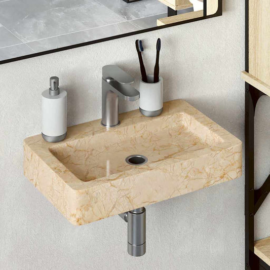 Lavabo De Pared Mármol 38X24X6,5 Cm