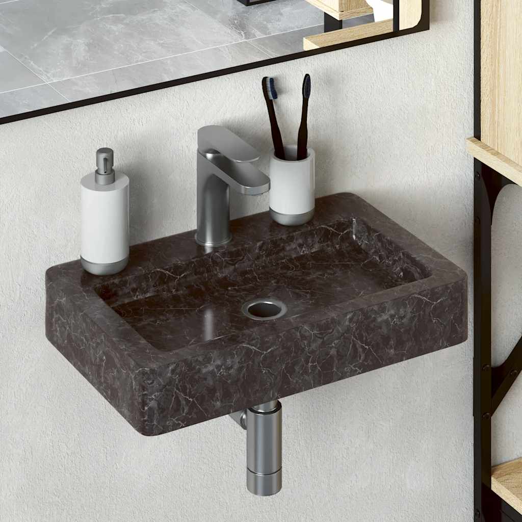 Lavabo De Pared Mármol 38X24X6,5 Cm