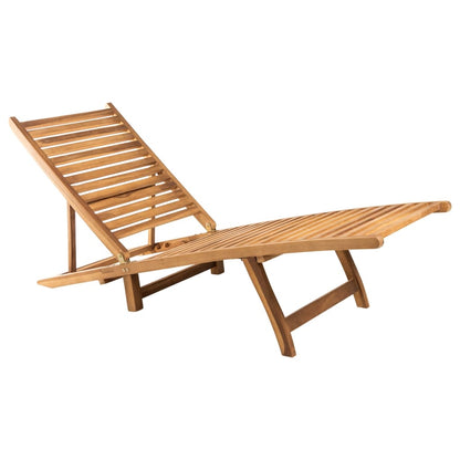 Tumbona De Madera Maciza De Teca
