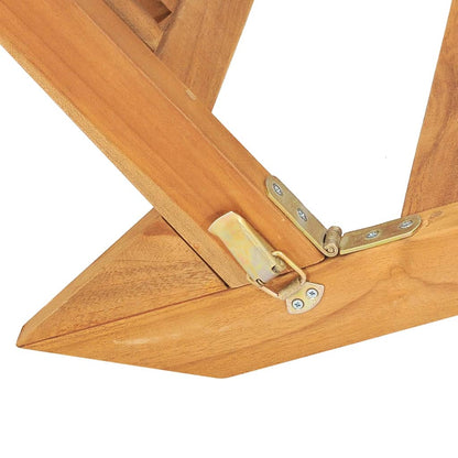 Tumbona De Madera Maciza De Teca