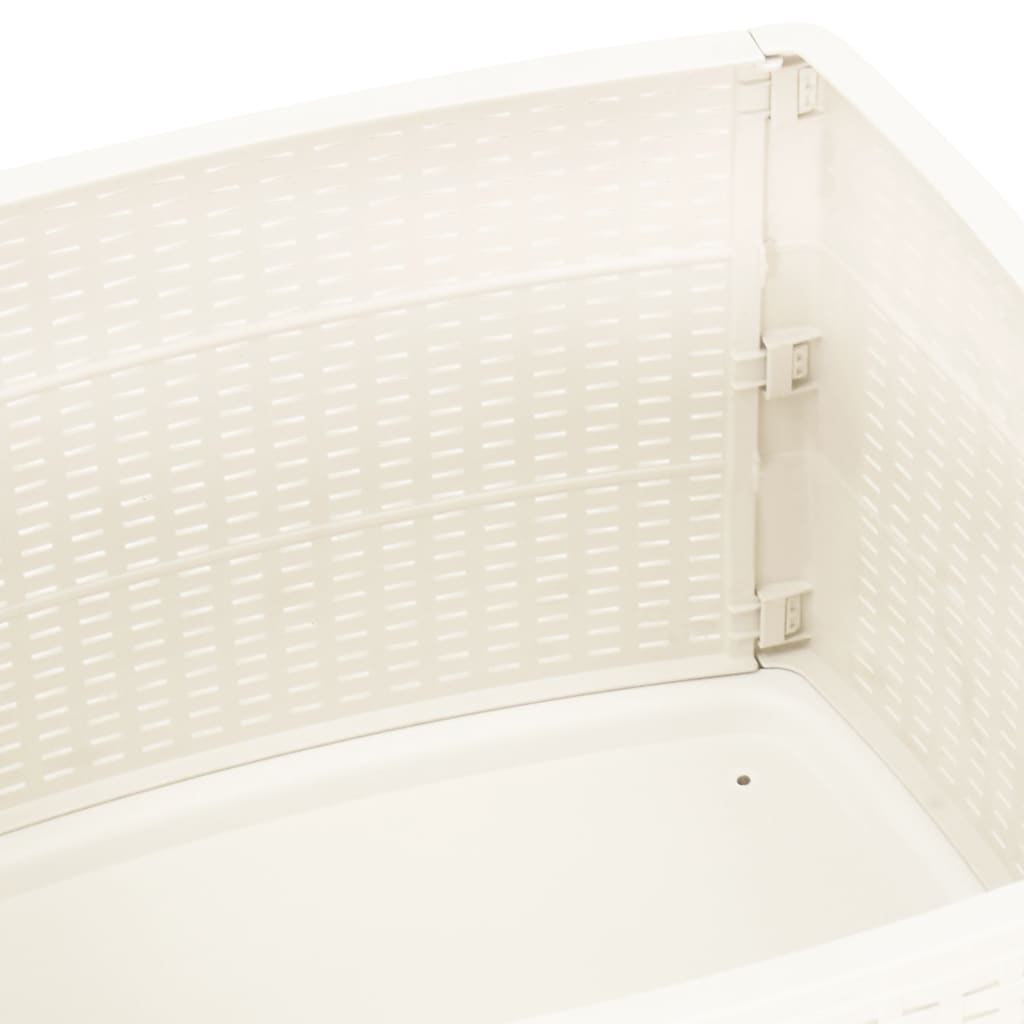 Mesa De Jardín Plástico Blanco 53X53X40 Cm