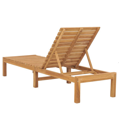 Tumbona De Madera Maciza De Teca