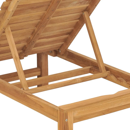 Tumbona De Madera Maciza De Teca