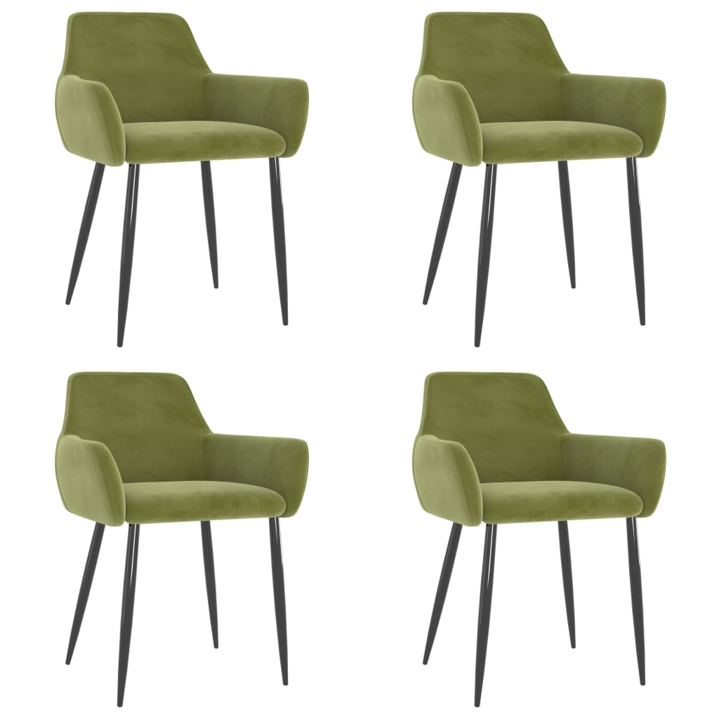 Sillas De Comedor 4 Unidades Terciopelo