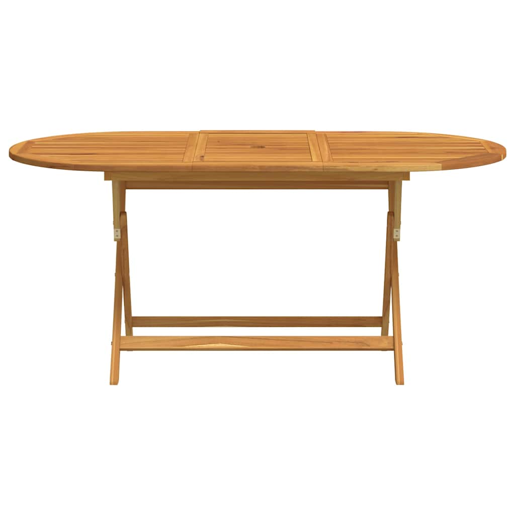 Mesa Jardín Plegable Madera Maciza De Eucalipto