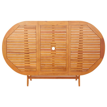 Mesa Jardín Plegable Madera Maciza De Eucalipto