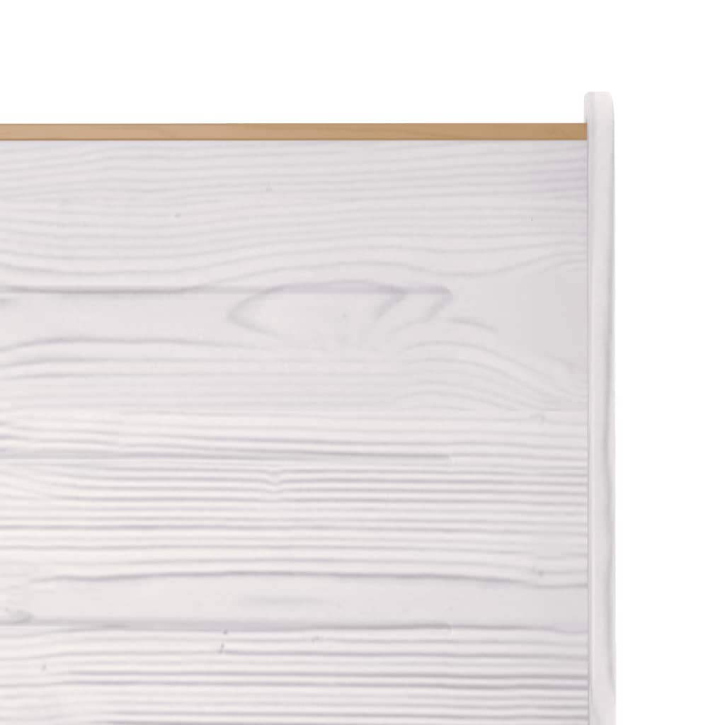 Banco De Esquina Reine Madera Maciza Pino Marrón Blanco 151 Cm