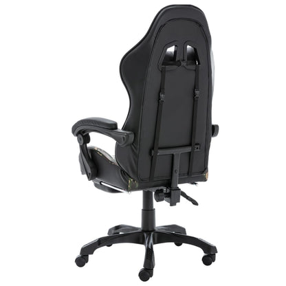 Silla Gaming Cuero Sintético Negro Y Camuflaje