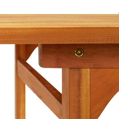 Mesa De Comedor Jardín Madera Maciza De Acacia
