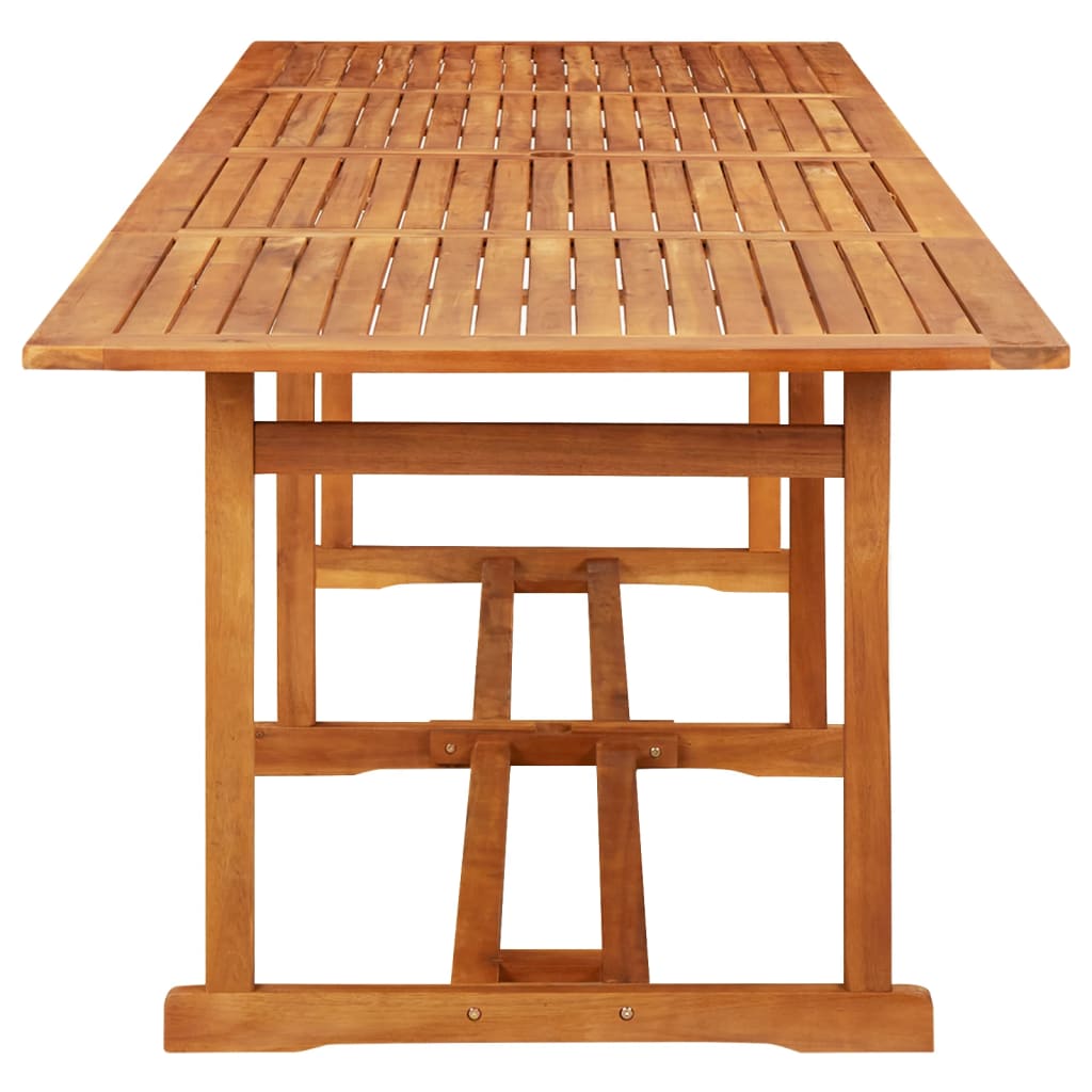 Mesa De Comedor Jardín 280X90X75 Cm Madera Maciza De Acacia
