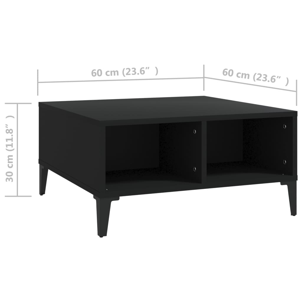 Mesa De Centro Madera Contrachapada 60X60X30 Cm