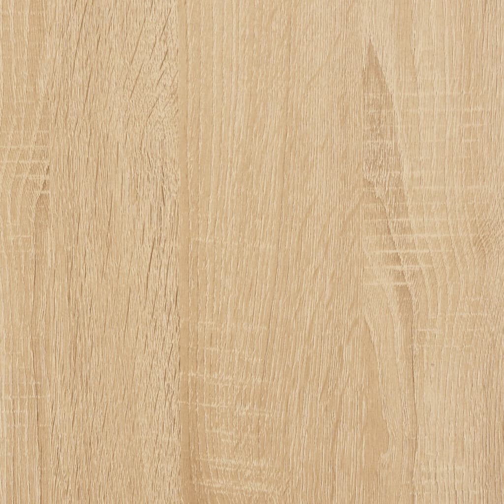 Mesa De Centro Madera Contrachapada Color Roble 90X60X35 Cm
