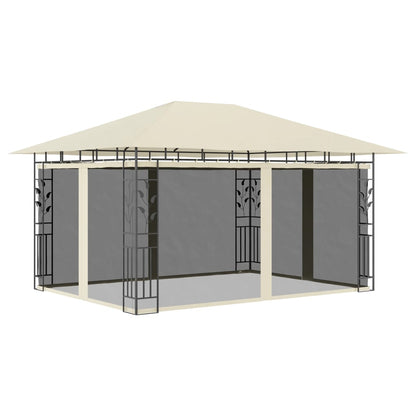 Cenador Con Mosquitera Y Tira Luz Led 4X3X2,73M 180 G/M²
