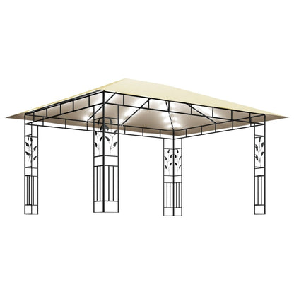 Cenador Con Mosquitera Y Tira Luz Led 4X3X2,73M 180 G/M²