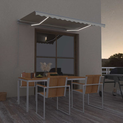 Toldo Retráctil Manual Con Led