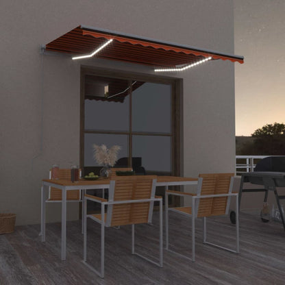 Toldo Retráctil Manual Con Led