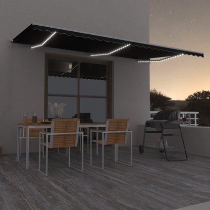 Toldo Retráctil Manual Con Led