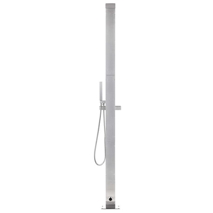 Ducha De Jardín Con Base 225 Cm Acero Inoxidable