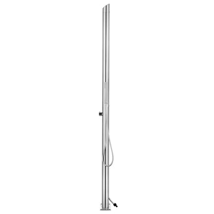 Ducha De Jardín Con Base 225 Cm Acero Inoxidable