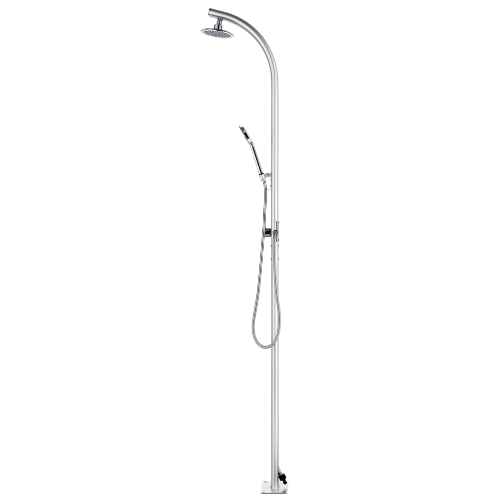 Ducha De Jardín Con Base 220 Cm Aluminio