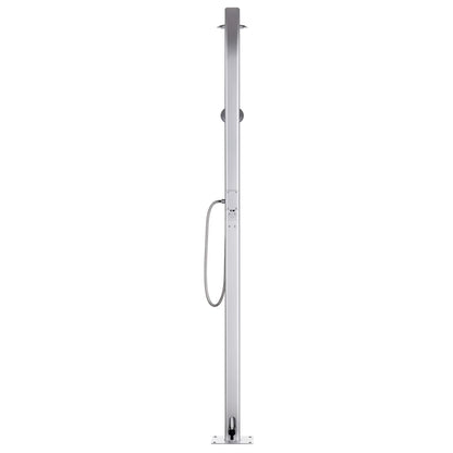 Ducha De Jardín Con Base 220 Cm Aluminio