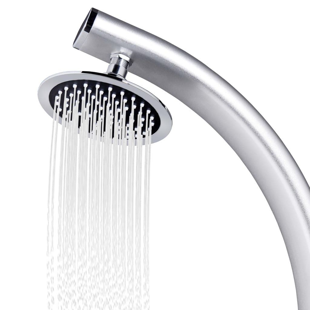 Ducha De Jardín Con Base 220 Cm Aluminio