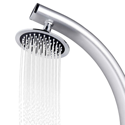 Ducha De Jardín Con Base 220 Cm Aluminio